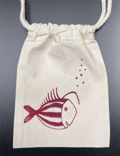 Beutel Lampenfisch Siebdruck